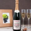 Bouteille de champagne personnalisée prénoms couple - Mots d'Amour|Cadeaux.com Discount