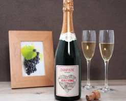 Bouteille de champagne personnalisée prénoms couple - Mots d'Amour|Cadeaux.com Discount