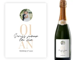 Bouteille de champagne personnalisée photo - Anniversaire de mariage|Cadeaux.com Outlet