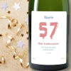 Bouteille de champagne personnalisée anniversaire - Ballons Rose|Cadeaux.com