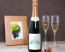 Bouteille de champagne personnalisée anniversaire - Bougies Vert|Cadeaux.com Best