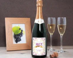 Bouteille de champagne personnalisée anniversaire - Rose|Cadeaux.com Online