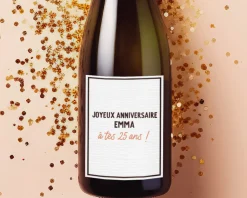 Bouteille de champagne personnalisée - Message|Cadeaux.com Online