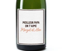 Bouteille de champagne personnalisée - Message|Cadeaux.com Online