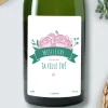 Bouteille de champagne personnalisée - Maman Fleurie|Cadeaux.com Best