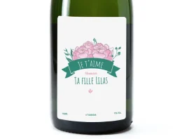 Bouteille de champagne personnalisée - Maman Fleurie|Cadeaux.com Best
