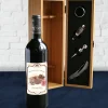 Bouteille de vin de Bordeaux personnalisée message - Avec coffret sommelier|Cadeaux.com Outlet