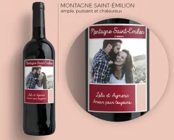 Bouteille de vin de Bordeaux personnalisée photo - Elegance|Cadeaux.com Best