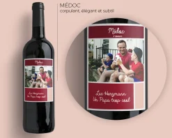Bouteille de vin de Bordeaux personnalisée photo - Elegance|Cadeaux.com Best