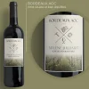 Bouteille de vin de Bordeaux personnalisée message - Vignes|Cadeaux.com Best