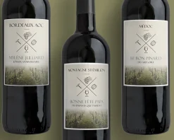 Bouteille de vin de Bordeaux personnalisée message - Vignes|Cadeaux.com Best