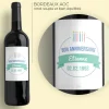 Bouteille de vin de Bordeaux personnalisée anniversaire - Bougies Vert|Cadeaux.com Sale