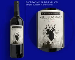 Bouteille de vin de Bordeaux personnalisée anniversaire - Cerf|Cadeaux.com Online
