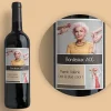 Bouteille de vin de Bordeaux personnalisée - 2 photos|Cadeaux.com Online
