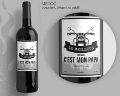 Bouteille de vin de Bordeaux personnalisée prénom - Moto|Cadeaux.com Best