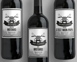 Bouteille de vin de Bordeaux personnalisée prénom - Moto|Cadeaux.com Best