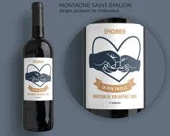 Bouteille de vin de Bordeaux personnalisée - De Père en Fils / Fille|Cadeaux.com Clearance