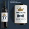 Bouteille de vin de Bordeaux personnalisée - Papa Royal|Cadeaux.com Outlet