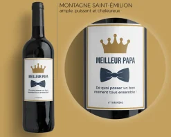 Bouteille de vin de Bordeaux personnalisée - Papa Royal|Cadeaux.com Outlet