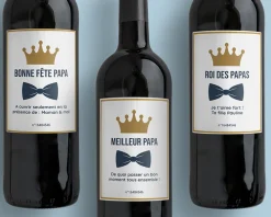 Bouteille de vin de Bordeaux personnalisée - Papa Royal|Cadeaux.com Outlet