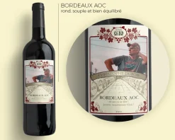 Bouteille de vin de Bordeaux personnalisée photo - Classique|Cadeaux.com Online
