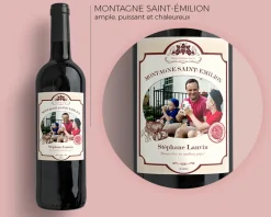 Bouteille de vin de Bordeaux personnalisée photo - Classique|Cadeaux.com Online