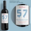 Bouteille de vin de Bordeaux personnalisée anniversaire - Ballons Bleu|Cadeaux.com Discount