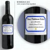 Bouteille de vin de Bordeaux personnalisée remerciements - Maîtresse, Maître et ATSEM|Cadeaux.com Discount
