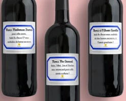 Bouteille de vin de Bordeaux personnalisée remerciements - Maîtresse, Maître et ATSEM|Cadeaux.com Discount