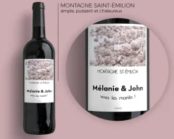 Bouteille de vin de Bordeaux personnalisée message - Fleurs|Cadeaux.com Online