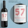 Bouteille de vin de Bordeaux personnalisée anniversaire - Ballons Rose|Cadeaux.com Best