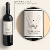 Bouteille de vin personnalisée - Dessin au trait|Cadeaux.com Online