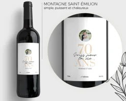 Bouteille de vin personnalisée - Anniversaire de mariage|Cadeaux.com Hot