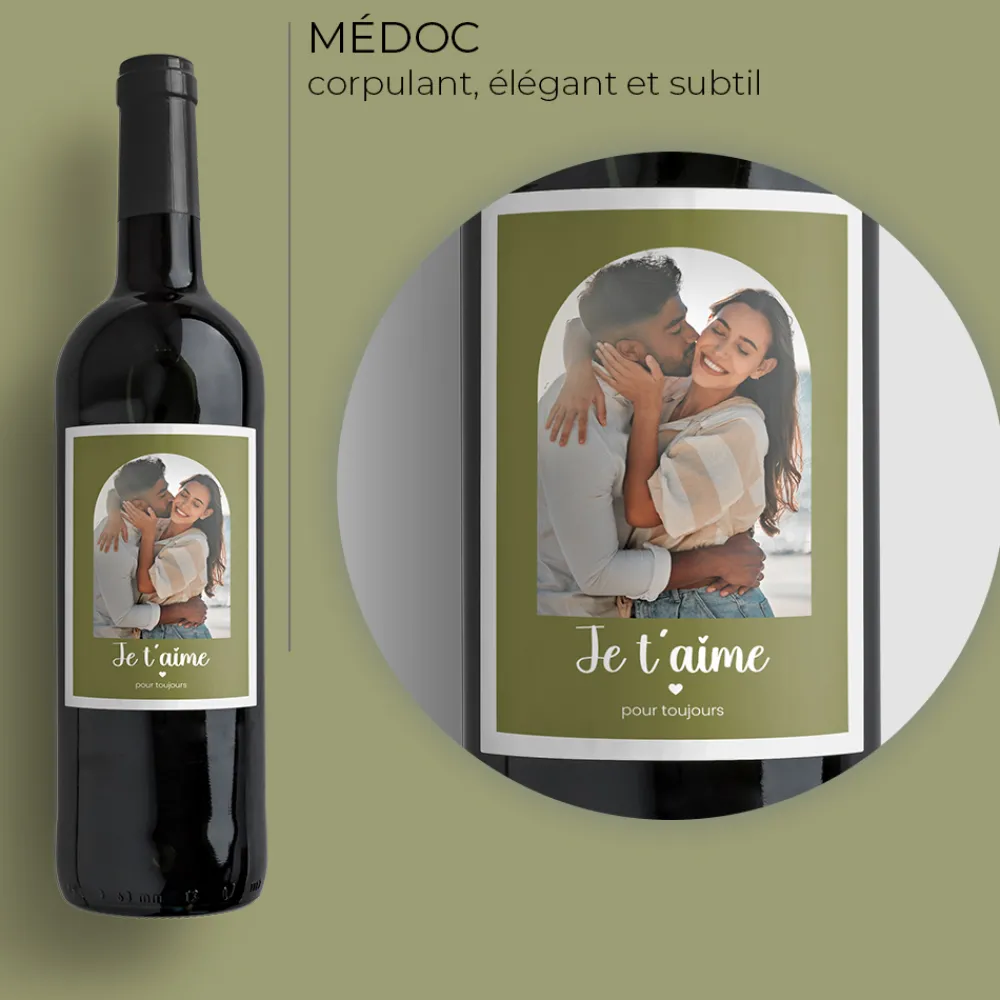 Bouteille de vin personnalisée - Instantané d'Amour|Cadeaux.com Sale