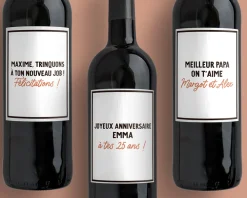 Bouteille de vin personnalisée - Message|Cadeaux.com Best