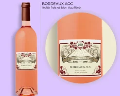 Bouteille de vin rosé personnalisée - Prénom et message|Cadeaux.com Online