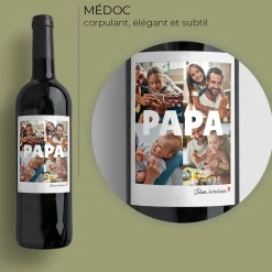 Bouteille de vin rouge - Multi-photos|Cadeaux.com Online