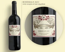 Bouteille de vin rouge personnalisée - Message|Cadeaux.com Best