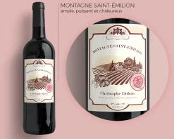 Bouteille de vin rouge personnalisée - Message|Cadeaux.com Best