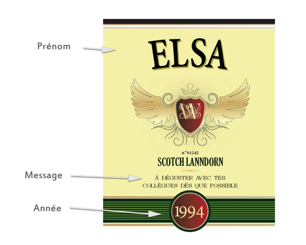 Bouteille de whisky personnalisée - Prénom et message|Cadeaux.com Clearance