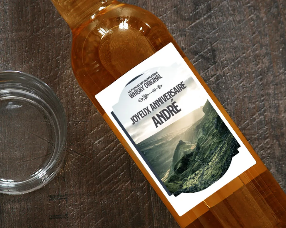Bouteille de whisky personnalisée message - Highlands|Cadeaux.com Discount