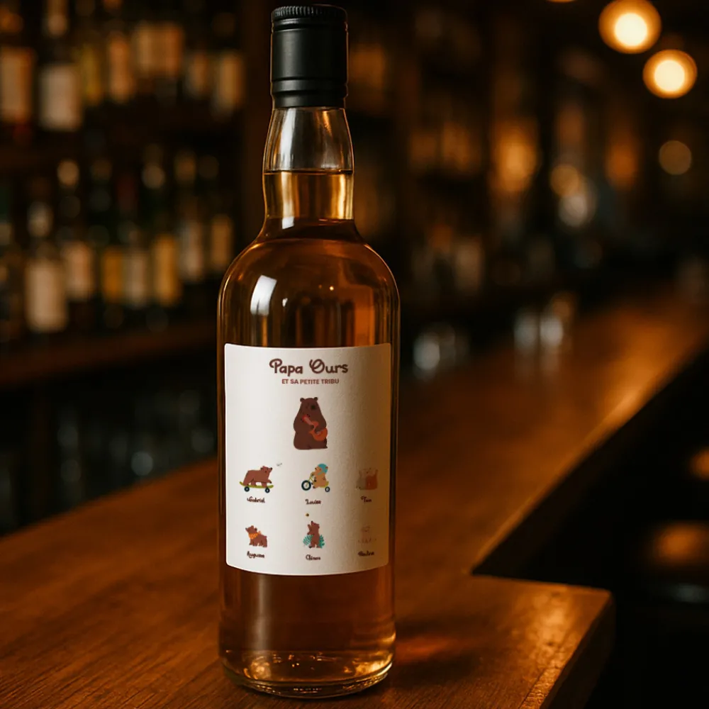 Bouteille de whisky personnalisée - Tribu Ours|Cadeaux.com Outlet