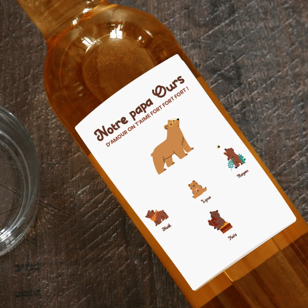 Bouteille de whisky personnalisée - Tribu Ours|Cadeaux.com Outlet