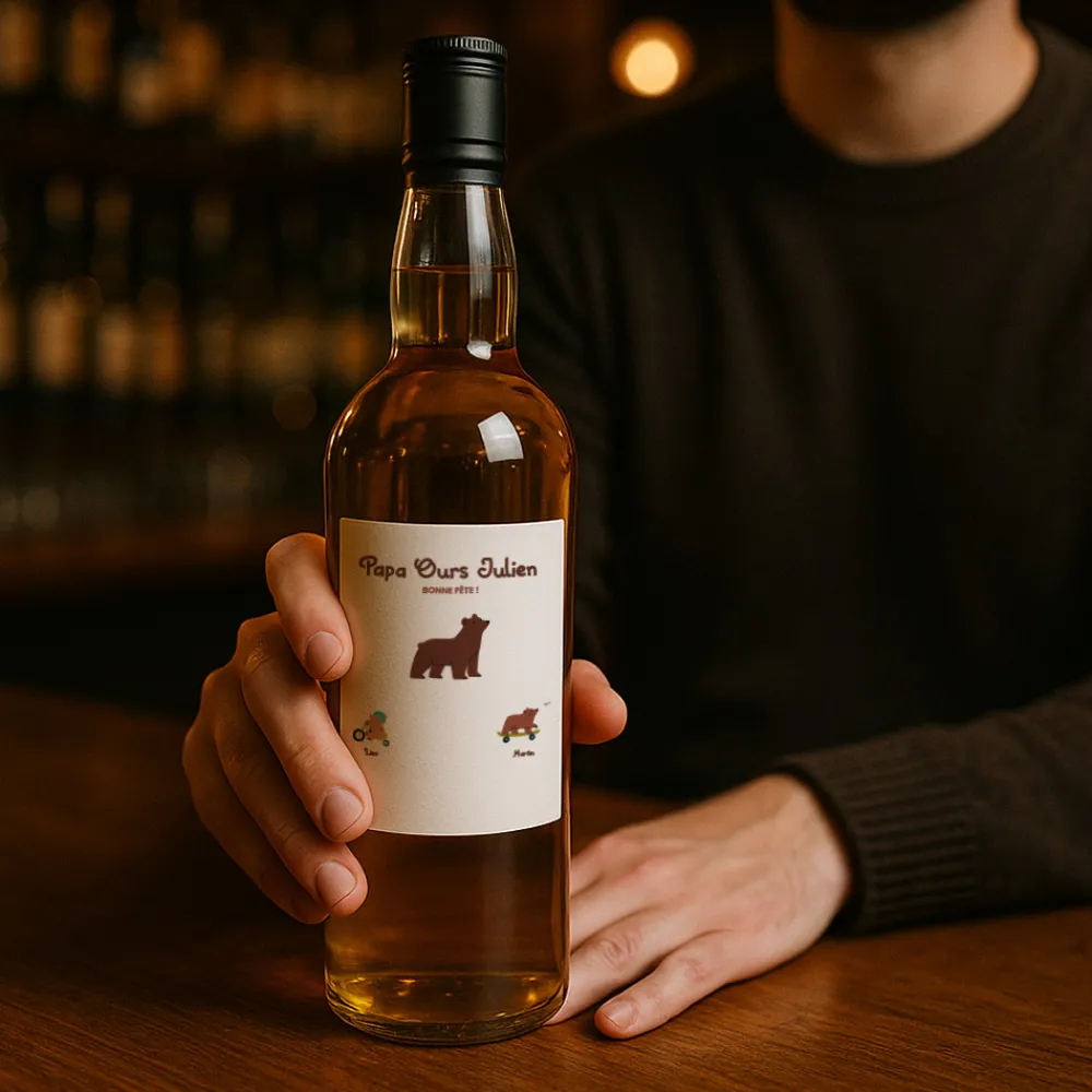 Bouteille de whisky personnalisée - Tribu Ours|Cadeaux.com Outlet