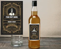 Bouteille de whisky personnalisée message - Rétro|Cadeaux.com Best