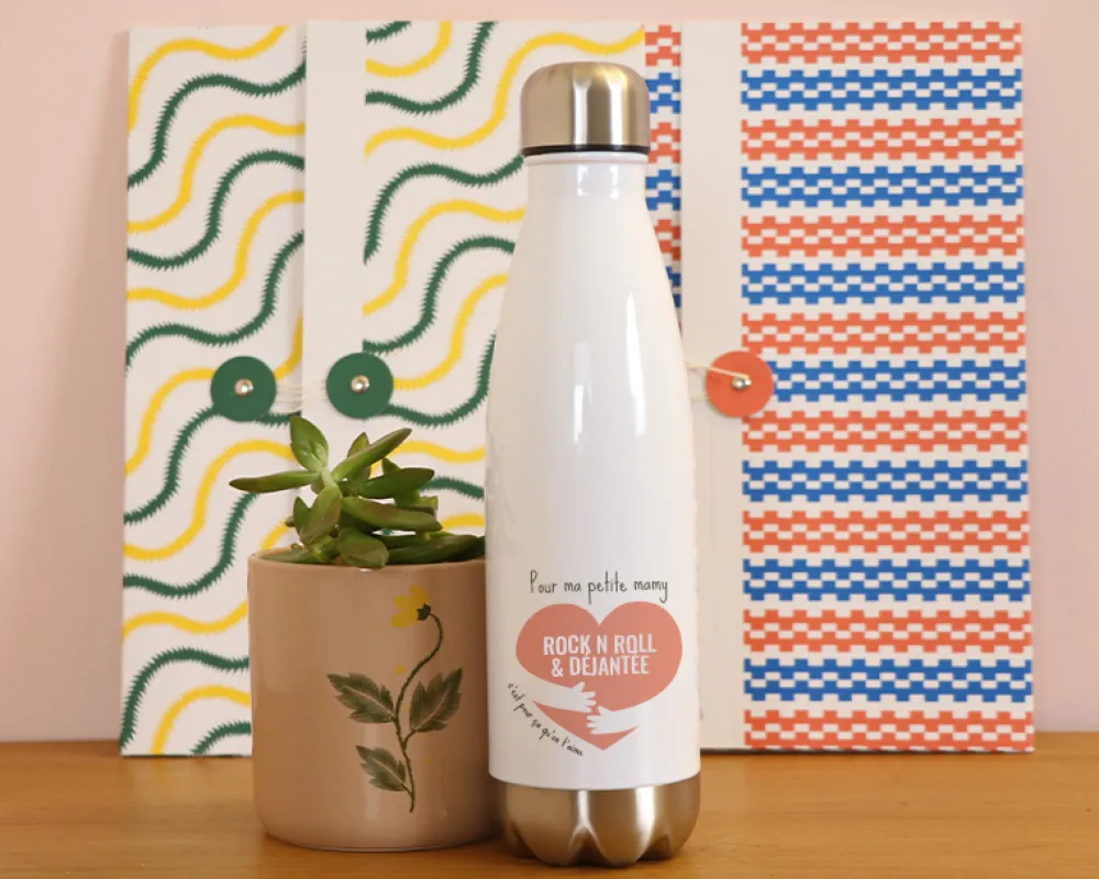 Bouteille isotherme en inox personnalisée - C'est pour ça qu'on t'aime|Cadeaux.com Sale