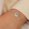 Bracelet brossé personnalisé - Argent ou Plaqué Or|Cadeaux.com Best