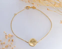 Bracelet brossé personnalisé - Argent ou Plaqué Or|Cadeaux.com Best