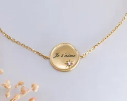 Bracelet brossé personnalisé - Argent ou Plaqué Or|Cadeaux.com Best