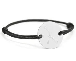 Bracelet cordon personnalisé Argent 925 - Constellations|Cadeaux.com Best